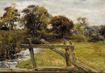 Sir John Everett Millais : View Near Hampstead